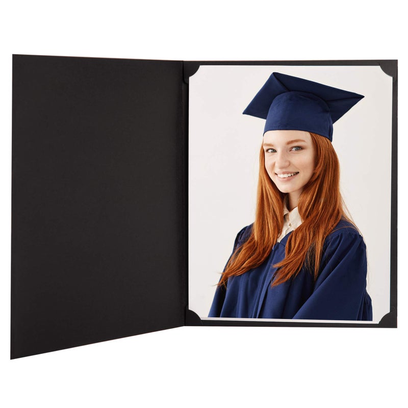 MATICAN Certificate Holders, 25-Pack Certificate Covers for Letter Size 8.5 x 11 Inch Paper, Certificate Folders, Black, 9 x 11.5 Inches - Image 2